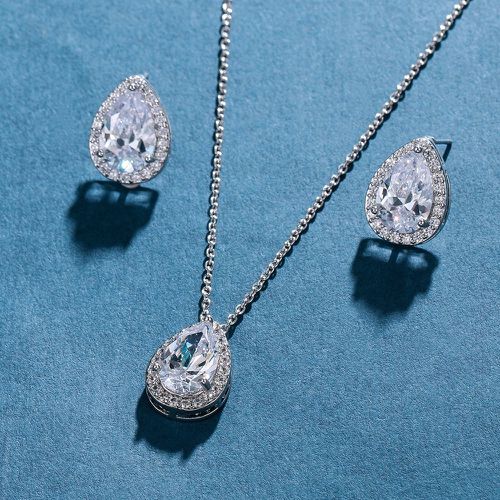Pièces Set de bijoux à zircone cubique - SHEIN - Modalova