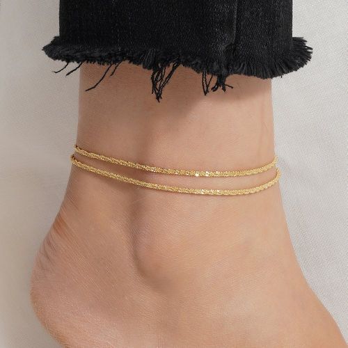 Bracelet de cheville minimaliste multicouche - SHEIN - Modalova