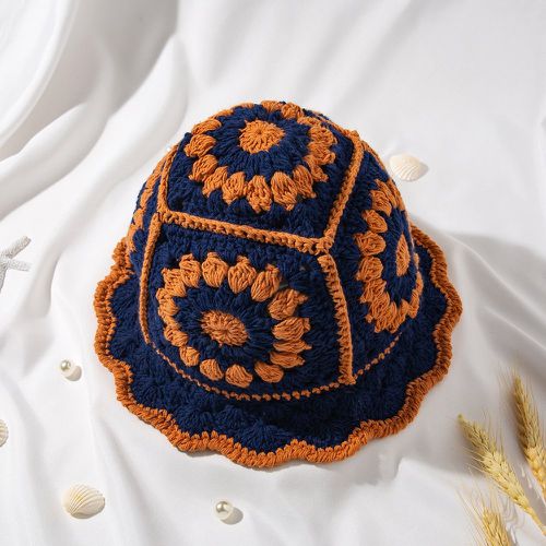 Chapeau bicolore avec crochet - SHEIN - Modalova