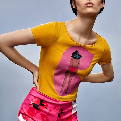 T-shirt à imprimé figure ajusté - SHEIN - Modalova