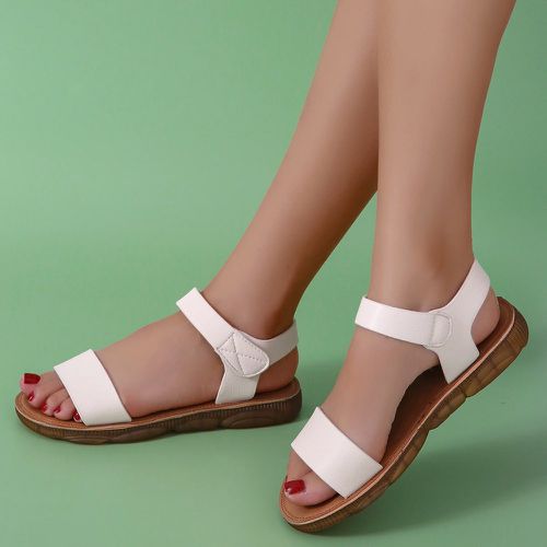 Sandales plates minimaliste à bride de cheville - SHEIN - Modalova