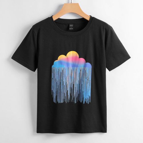 T-shirt avec imprimé nuage - SHEIN - Modalova