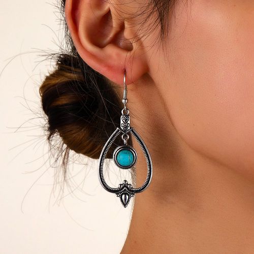 Pendants d'oreilles design turquoise - SHEIN - Modalova