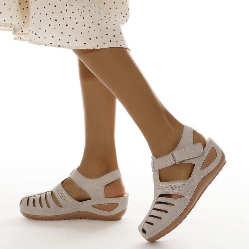 Sandales compensées minimaliste à bride de cheville - SHEIN - Modalova