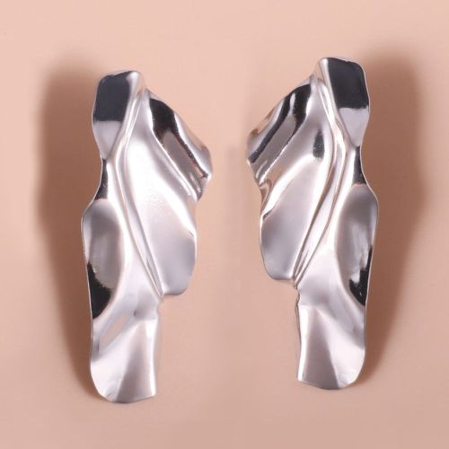 Boucles d'oreilles irrégulières métalliques - SHEIN - Modalova