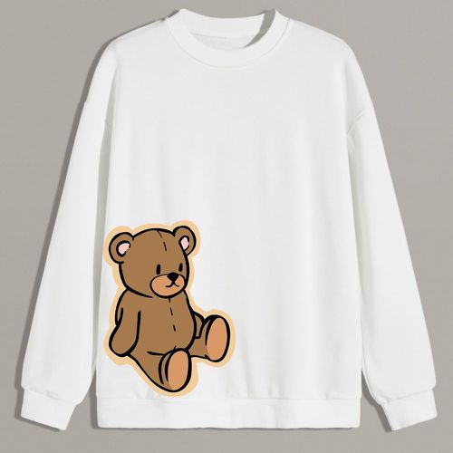 Sweat-shirt à imprimé ours - SHEIN - Modalova