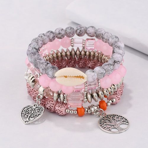 Pièces Bracelet perlé à détail coquille - SHEIN - Modalova