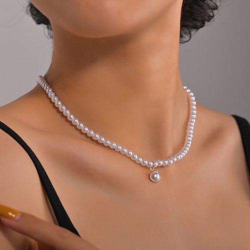 Collier avec fausses perles - SHEIN - Modalova
