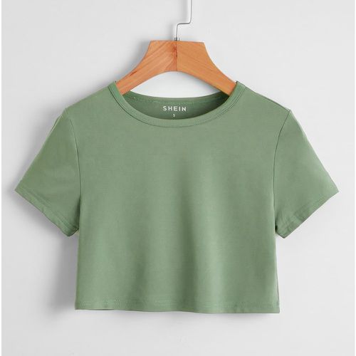 T-Shirts Casual Unicolore - SHEIN - Modalova
