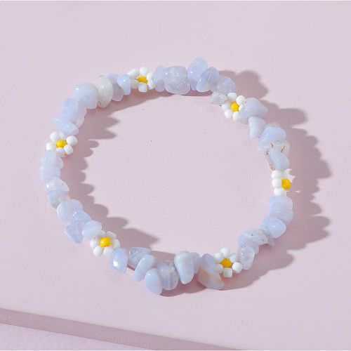 Bracelet à fleur à perle à pierre - SHEIN - Modalova