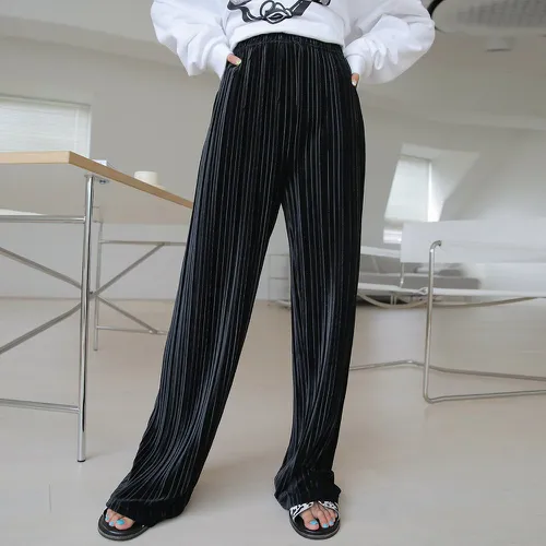 Pantalon plissé taille haute - SHEIN - Modalova
