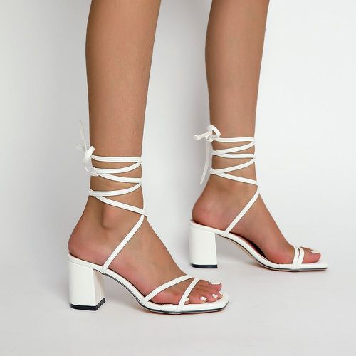 Sandales minimaliste à nœud design ruché - SHEIN - Modalova
