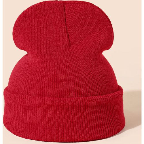 Bonnet simple en tricot - SHEIN - Modalova