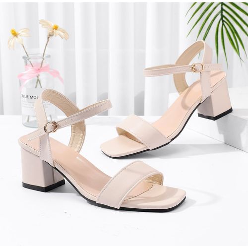 Sandales minimaliste épais à bride de cheville - SHEIN - Modalova