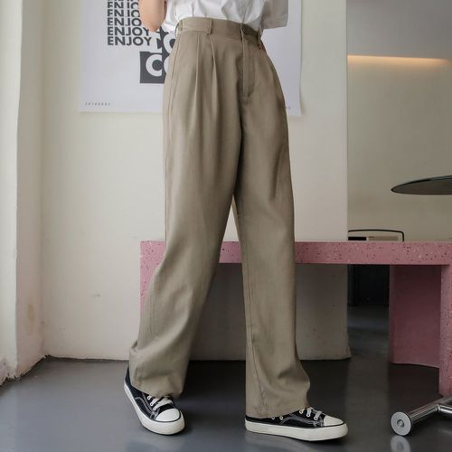Pantalon tailleur à poche unicolore - SHEIN - Modalova