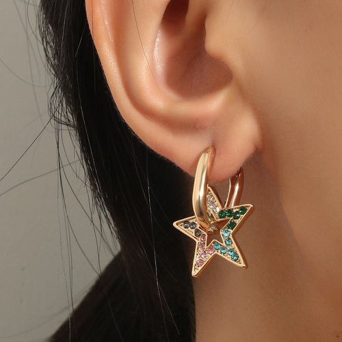 Pendants d'oreilles à zircone cubique à étoile - SHEIN - Modalova