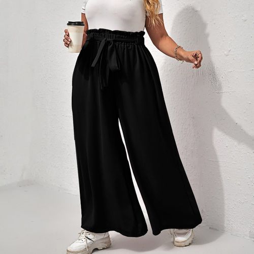 Pantalons grandes tailles Ceinture Taille froncée Casual Unicolore - SHEIN - Modalova