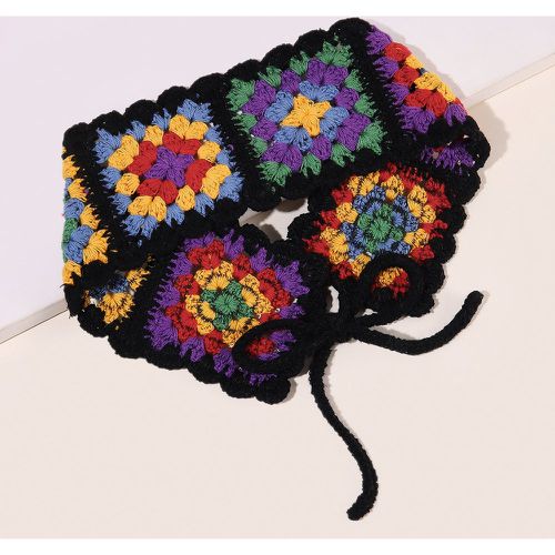 Bandeau pour cheveux à blocs de couleurs en tricot - SHEIN - Modalova