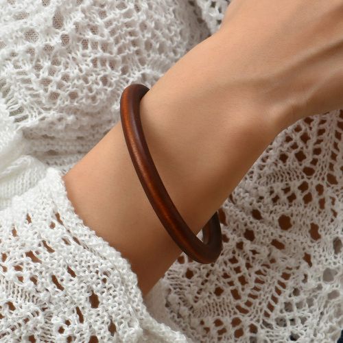 Bracelet simple en bois - SHEIN - Modalova