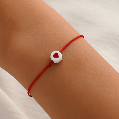 Bracelet à cœur à perles - SHEIN - Modalova