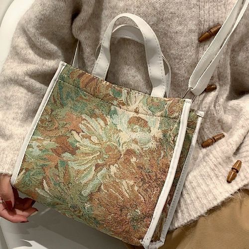 Sac à main avec motif fleur - SHEIN - Modalova