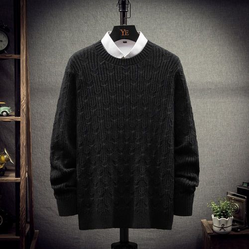 Pull en tricot texturé (sans chemise) - SHEIN - Modalova
