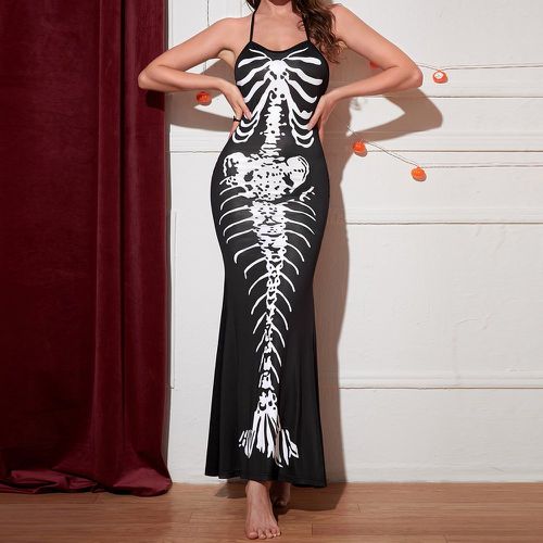 Robe costume d'halloween à imprimé squelette - SHEIN - Modalova