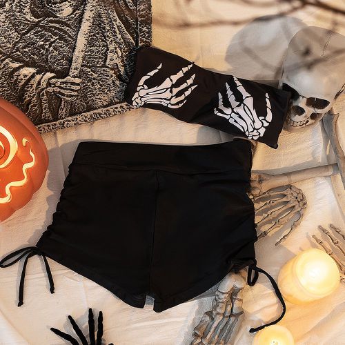 Bikini bandeau avec motif main Halloween - SHEIN - Modalova