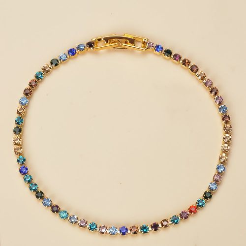 Bracelet versicolore avec strass - SHEIN - Modalova