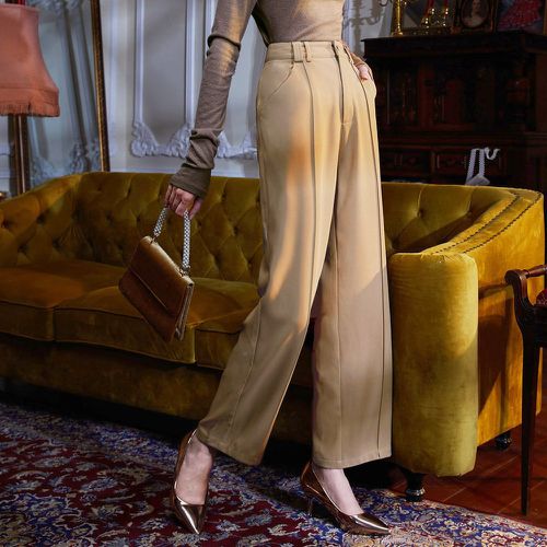 Pantalon couture à poche taille haute - SHEIN - Modalova