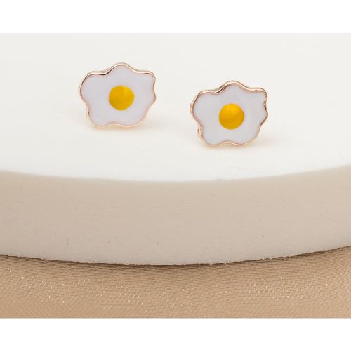 Clous d'oreilles design œuf au plat - SHEIN - Modalova