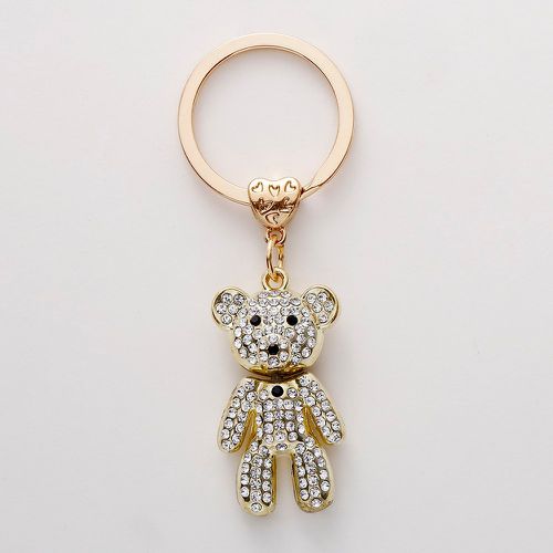 Porte-clés à strass à pendentif ours dessin animé - SHEIN - Modalova