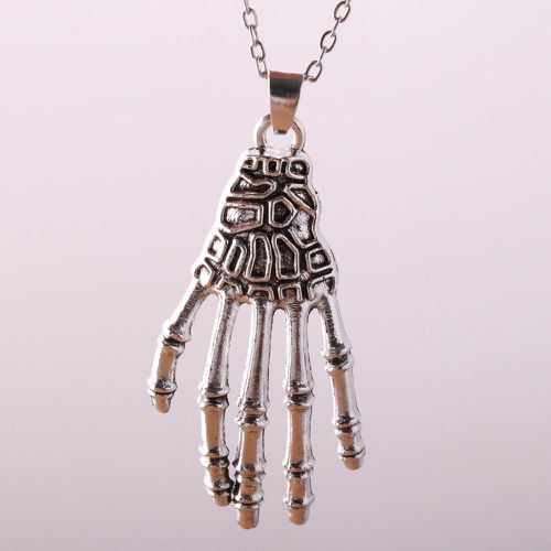Collier à pendentif de main de squelette - SHEIN - Modalova
