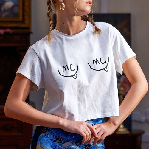 T-shirt court lettre - SHEIN - Modalova