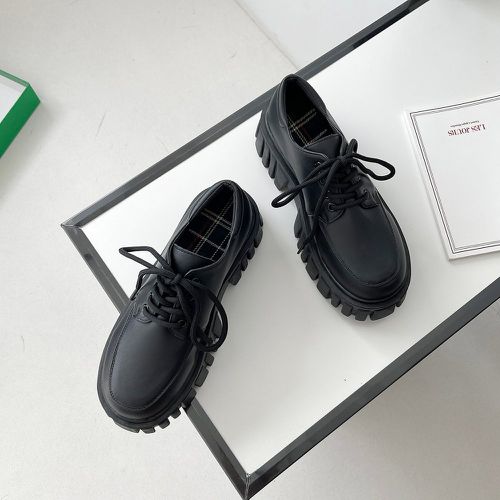 Chaussures oxford minimaliste plate-forme - SHEIN - Modalova