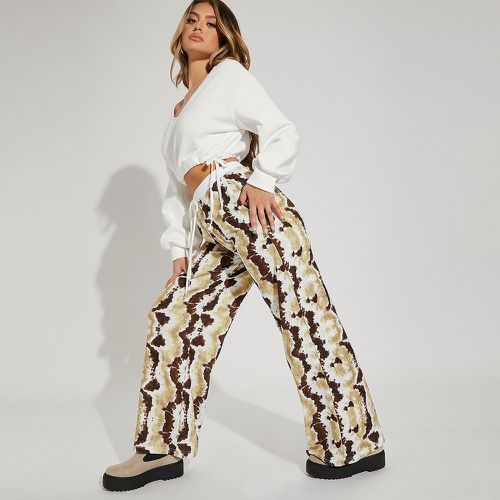 Pantalon de survêtement à imprimé taille haute à cordon - SHEIN - Modalova
