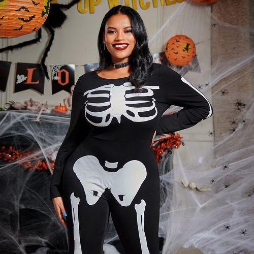 Unitard Halloween à imprimé squelette - SHEIN - Modalova