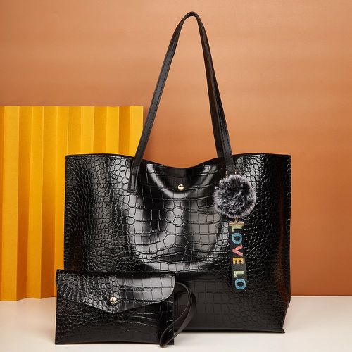 Pièces Set de sacs en relief de crocodile avec pompons - SHEIN - Modalova