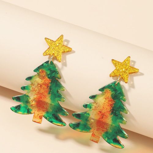 Pendants d'oreilles avec arbre de Noël - SHEIN - Modalova