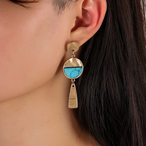 Pendants d'oreilles à détail turquoise - SHEIN - Modalova