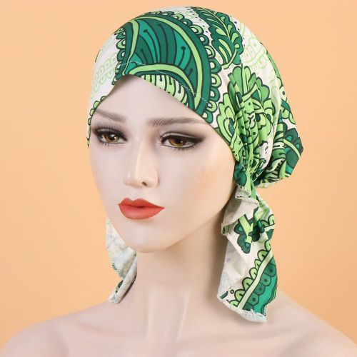 Turban à imprimé fleur long queue - SHEIN - Modalova