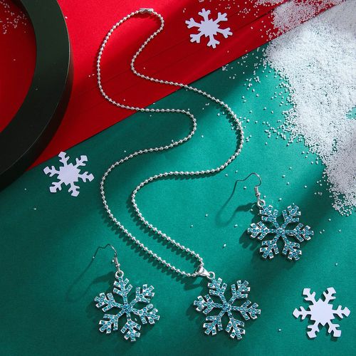 Collier à pendentif Noël flocon de neige & Pendants d'oreilles - SHEIN - Modalova
