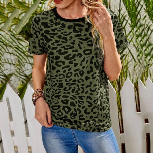 T-shirt léopard - SHEIN - Modalova