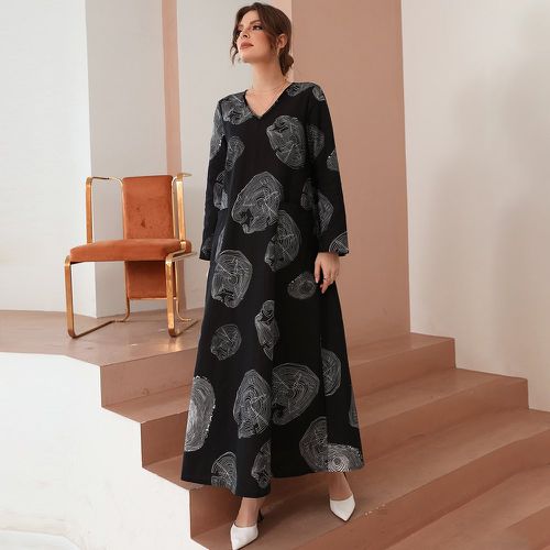 Robe tunique à imprimé cerne avec poches - SHEIN - Modalova