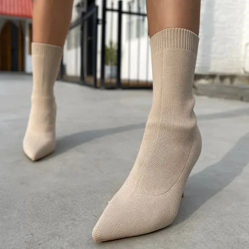 Bottes chaussettes minimaliste à talons aiguilles - SHEIN - Modalova