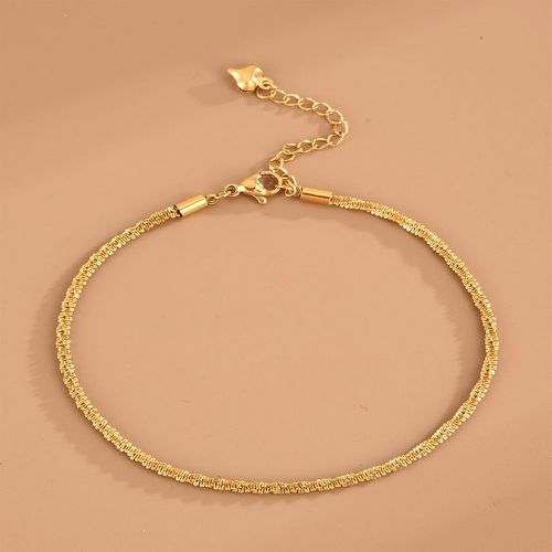 Bracelet de cheville minimaliste métallique - SHEIN - Modalova