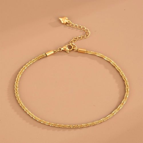 Pièce Bracelet de cheville en acier inoxydable, style torsadés, porter en été à la plage - SHEIN - Modalova