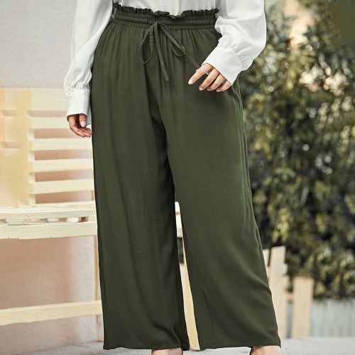 Pantalon ample à taille froncée - SHEIN - Modalova