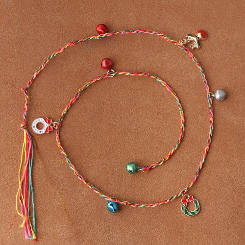 Bracelet tressé avec breloque Noël - SHEIN - Modalova