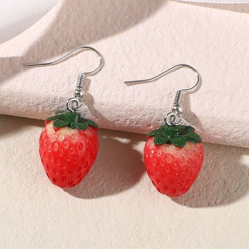 Pendants d'oreilles avec fraise - SHEIN - Modalova